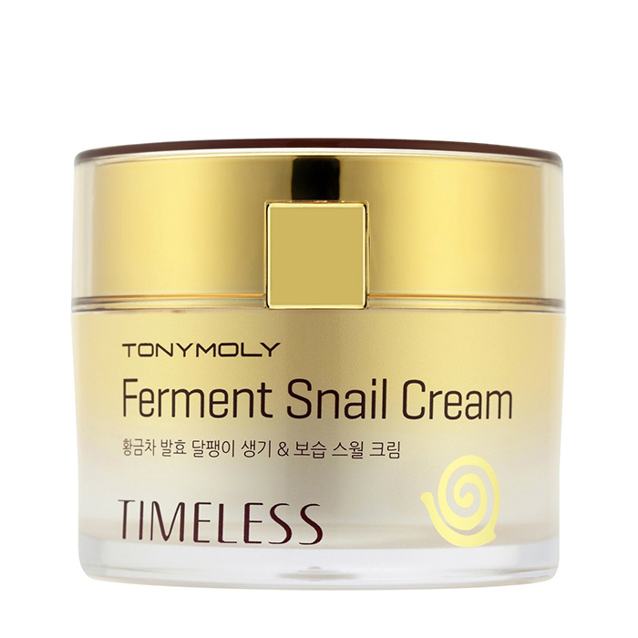 

Крем для лица Tony Moly Timeless Ferment Snail Cream, Антивозрастной подтягивающий крем для кожи лица с муцином улитки