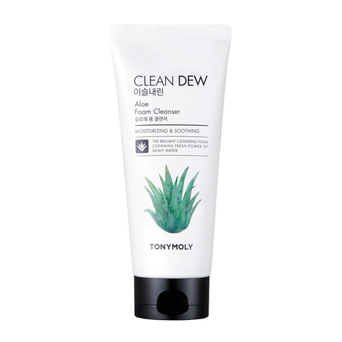 

Пенка для умывания Tony Moly Clean Dew Aloe Foam Cleanser, Увлажняющая пенка для умывания с экстрактом сока алоэ вера