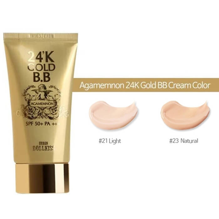 

ВВ крем Urban Dollkiss Agamemnon 24K Gold BB Cream #23 Natural | Натуральный, Мультифункциональный ББ крем с коллоидным золотом 24К и растительными экстрактами
