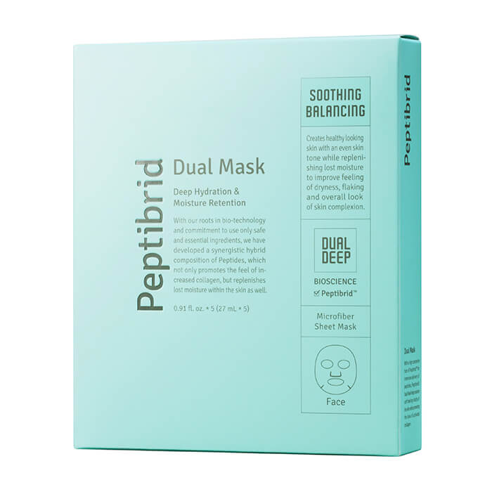 

Набор масок Vitabrid C12 Peptibrid Dual Mask Soothing Balancing (5 шт), Набор увлажняющих тканевых масок для лица двойного действия