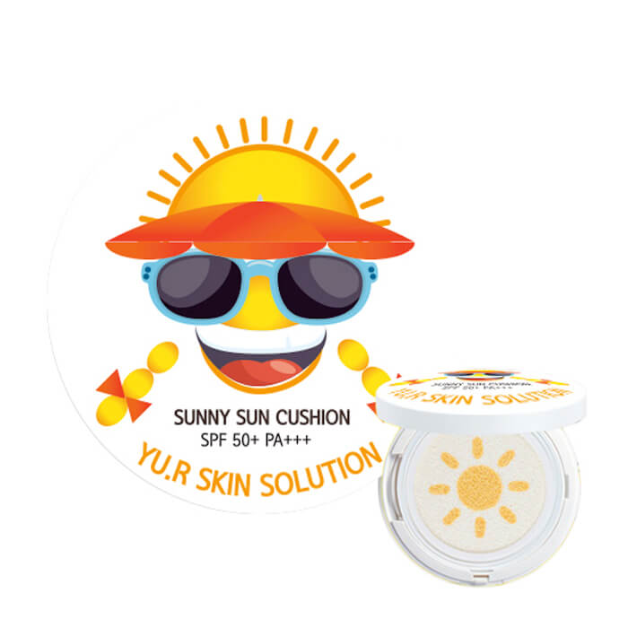 

Солнцезащитный кушон для лица Yu.r Sunny Sun Cushion, Многофункциональное солнцезащитное средство для лица с легким тонирующим эффектом