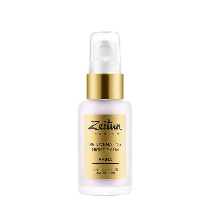 

Бальзам для лица Zeitun Saida Rejuvenating Night Balm, Ночной омолаживающий бальзам для кожи лица с 24-каратным золотом и арганой