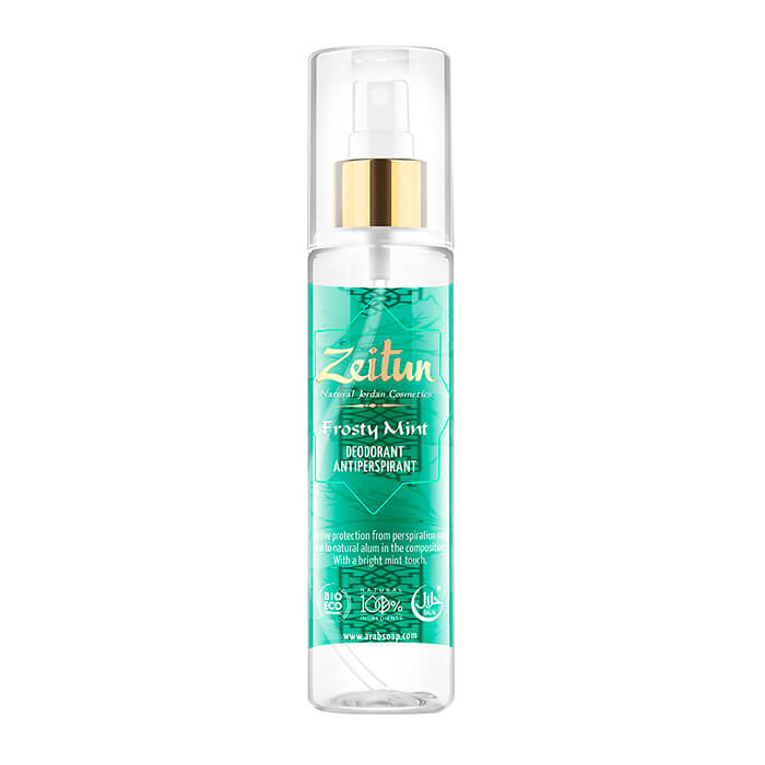

Дезодорант Zeitun Frosty Mint Deodorant Antiperspirant, Минеральный спрей дезодорант-антиперсперант с эфирным маслом мяты