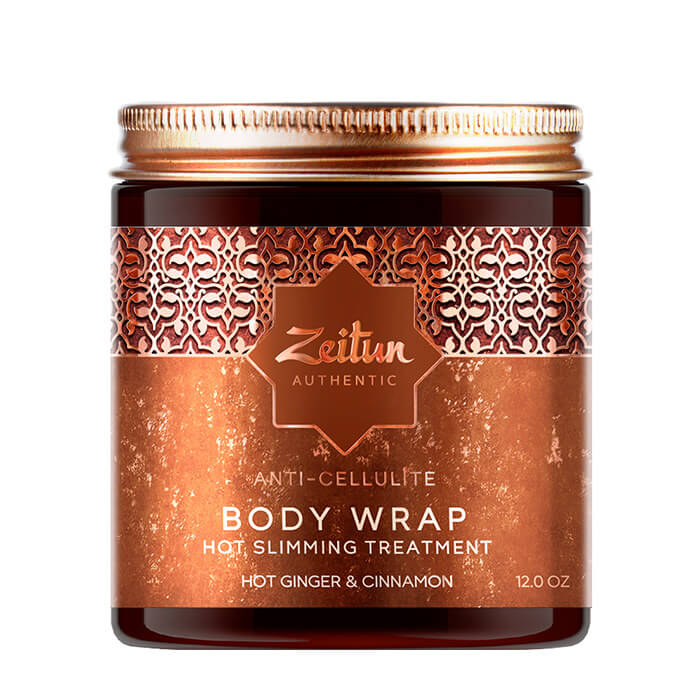 

Маска для тела Zeitun Authentic Anti-Cellulite Body Wrap, Горячая антицеллюлитная маска для гладкости кожи тела с глиной Байлун и имбирем