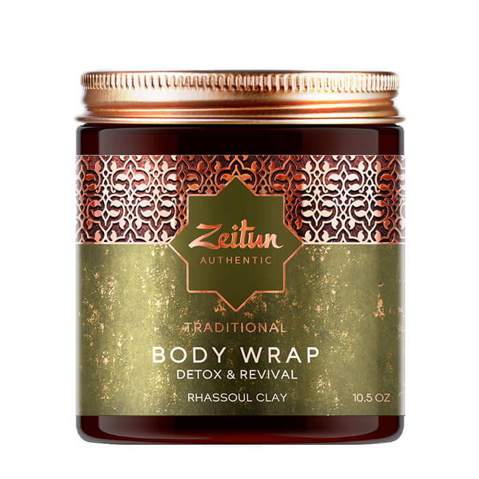 

Маска для тела Zeitun Authentic Traditional Body Wrap, Традиционная марокканская детокс-маска для тела с глиной гассул и аргановым маслом