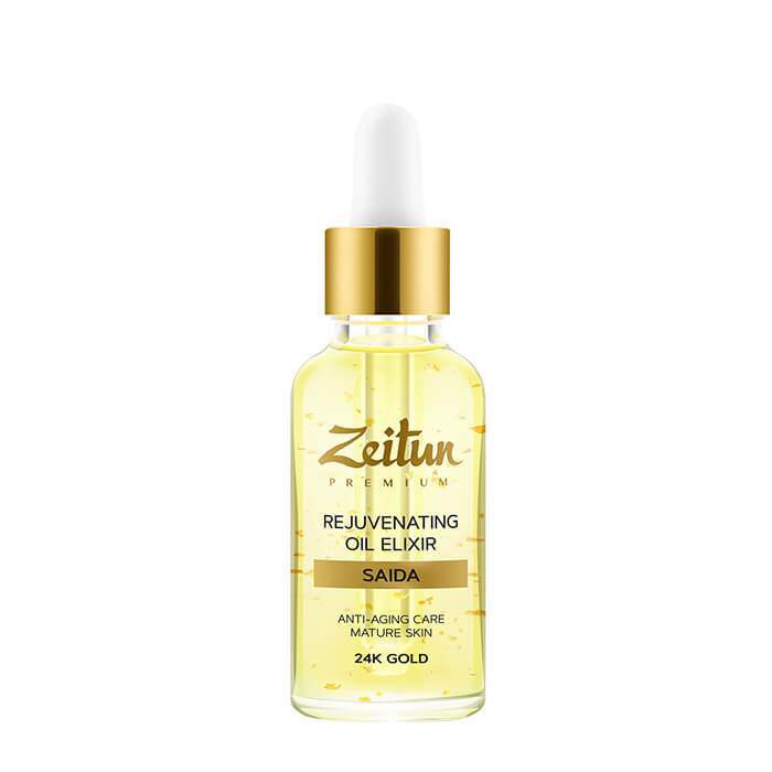 

Масляный эликсир Zeitun Saida Rejuvenating Oil Elixir, Омолаживающий ночной масляный эликсир для лица с 24К золотом