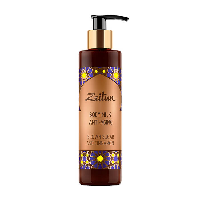 

Молочко для тела Zeitun Brown Sugar and Cinnamon Anti-Aging Body Milk, Молочко для сохранения молодости кожи тела с тростниковым сахаром и корицей