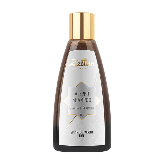 

Шампунь для волос Zeitun Aleppo Shampoo Gray Hair Treatment, Алеппский бессульфатный шампунь для борьбы с ранней сединой волос