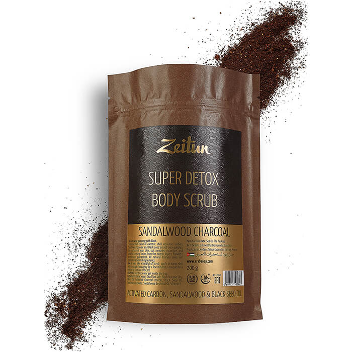 Скраб для тела Zeitun Super Detox Body Scrub Sandalwood Charcoal