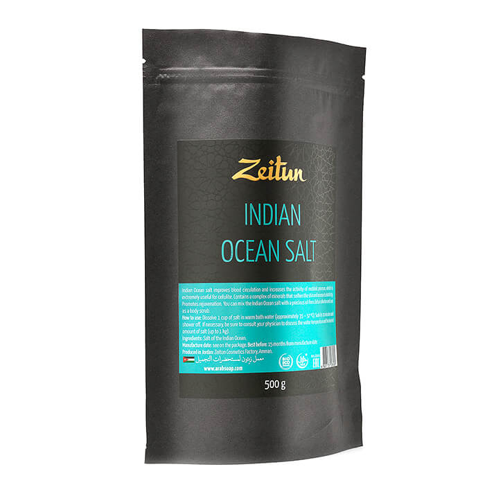 

Соль для ванны Zeitun Indian Ocean Salt, 100% натуральная соль Индийского океана